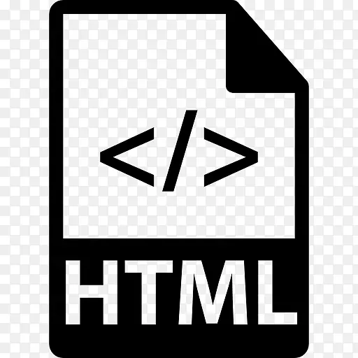 HTML文件的代码符号图标