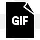 文件格式GIF简单的黑色iph