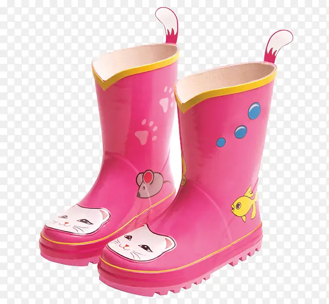 粉色雨鞋