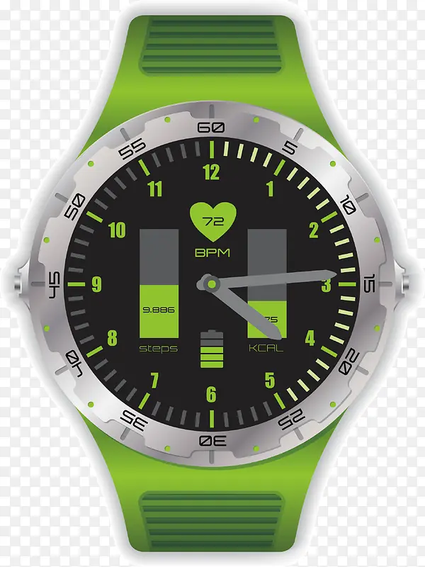 多功能智能绿色手表