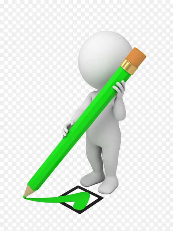 卡通手绘卡通人对勾PNG图片素材下载_图片编号8379970-PNG素材网