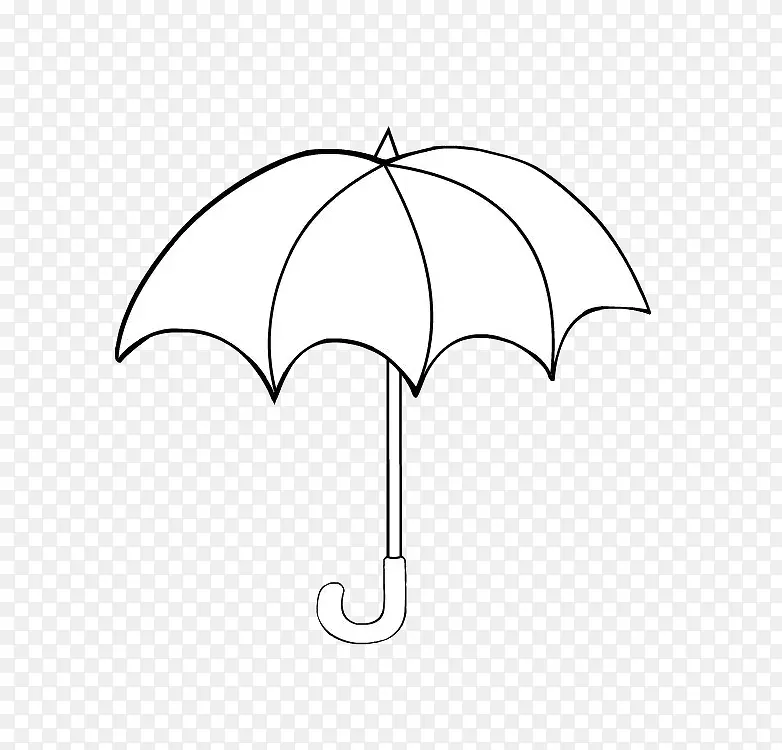 简笔手绘雨伞