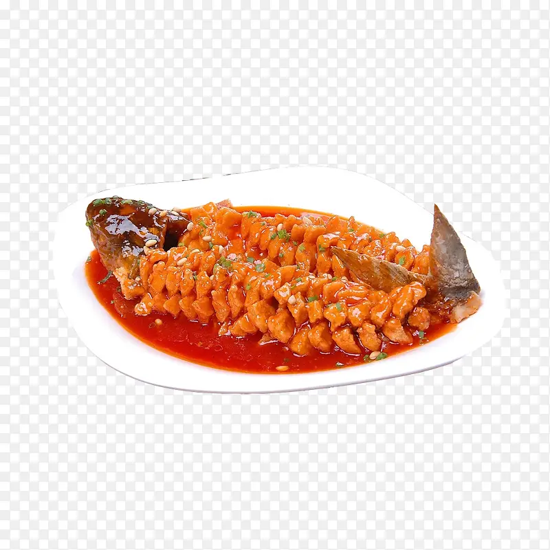 产品实物油炸松鼠鱼