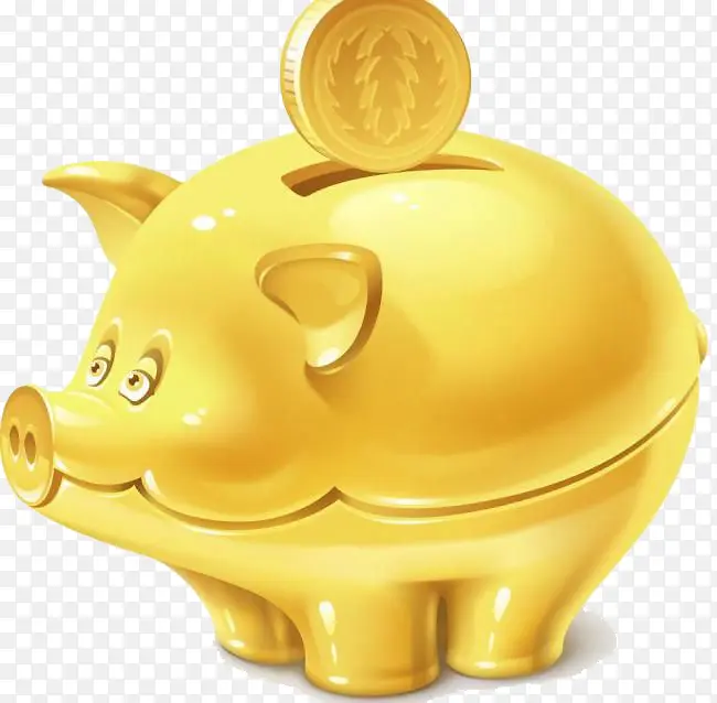金色小猪储钱罐