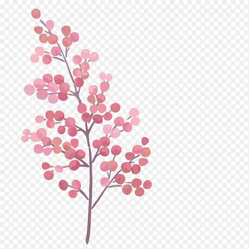 粉色的小树