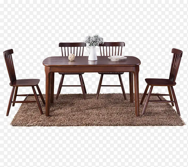 深木色餐桌椅