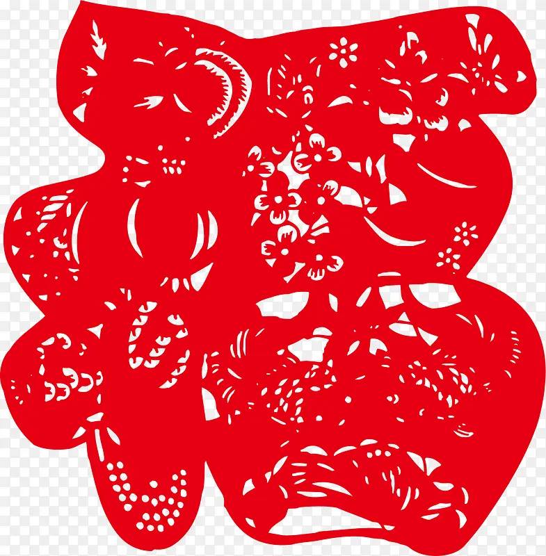 传统福字贴画PNG图片素材下载_图片编号8386770-PNG素材网