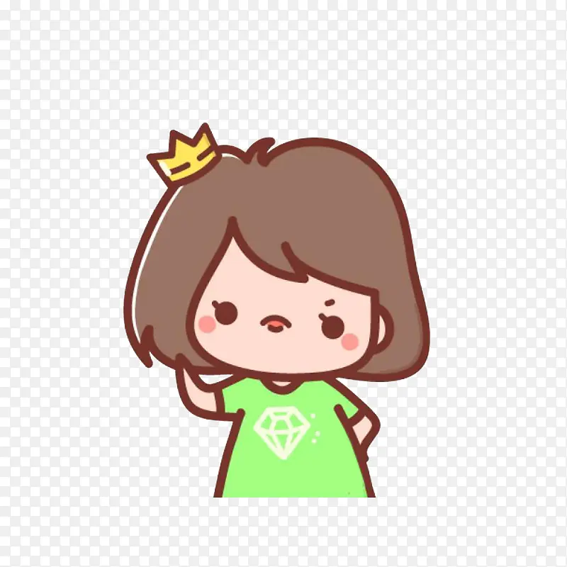 嘟嘴不高兴的女孩PNG图片素材下载_图片编号8386413-PNG素材网