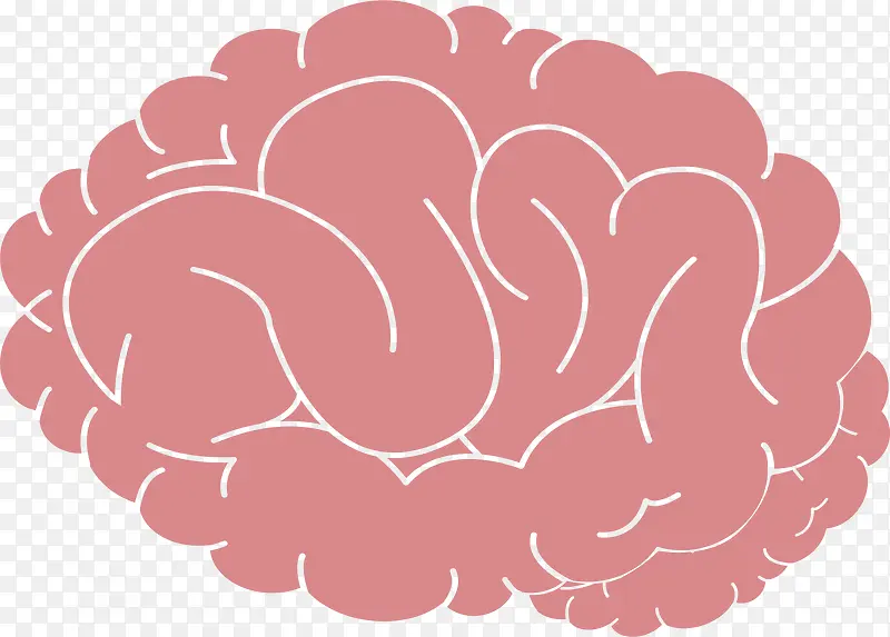 粉色脑子设计图标