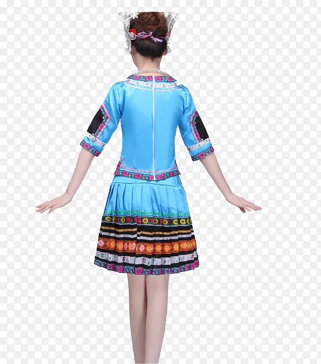 瑶族少数民族特色服装背面