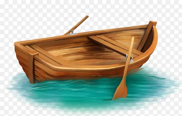 手绘小木船