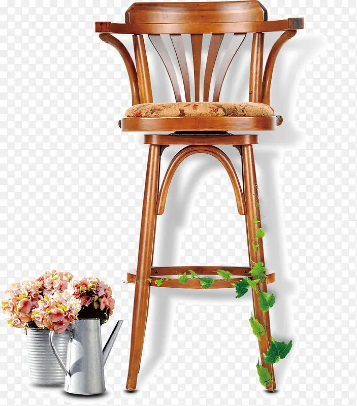 木质高脚椅