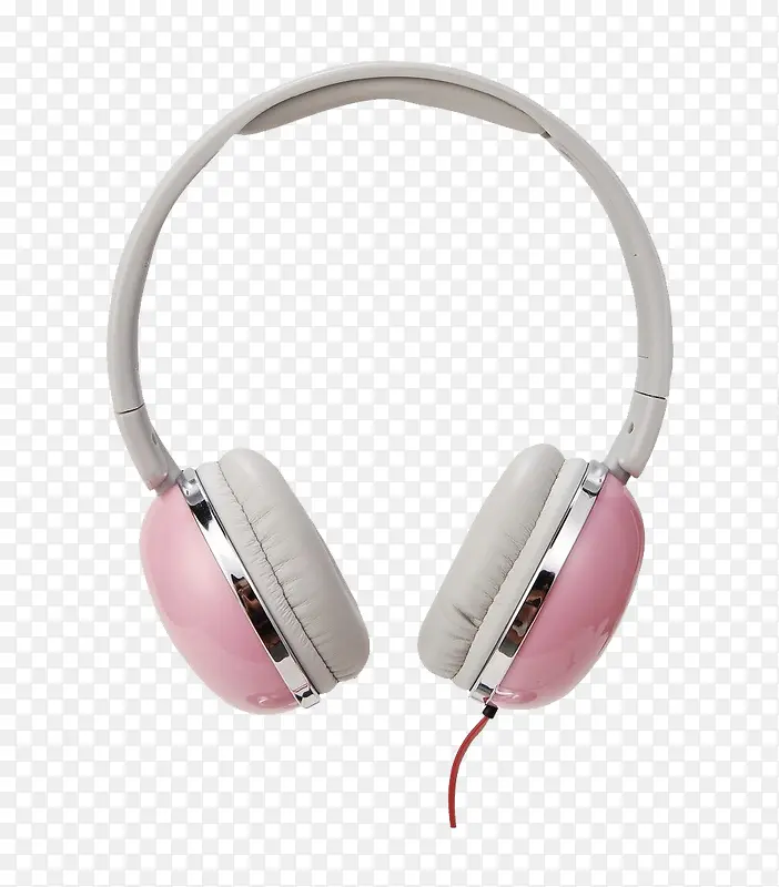 灰粉色小清新耳机