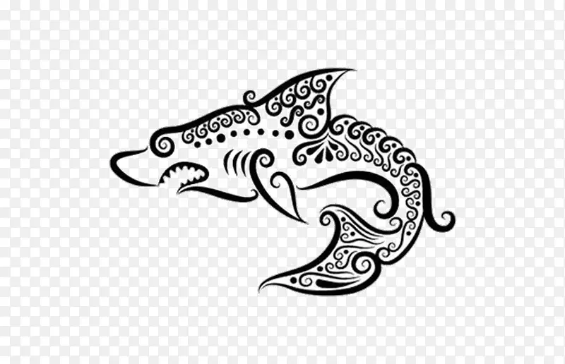 鲨鱼刺青