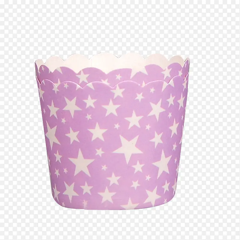 紫色星星蛋糕纸杯
