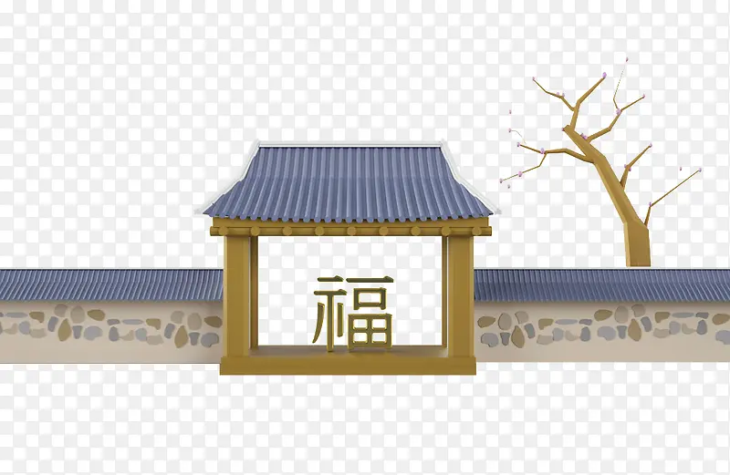 中国风古建筑免抠图PNG图片素材下载_图片编号8400662-PNG素材网