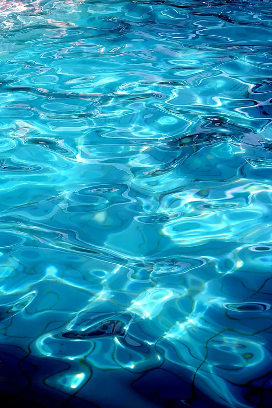 蓝色旋涡状水面背景