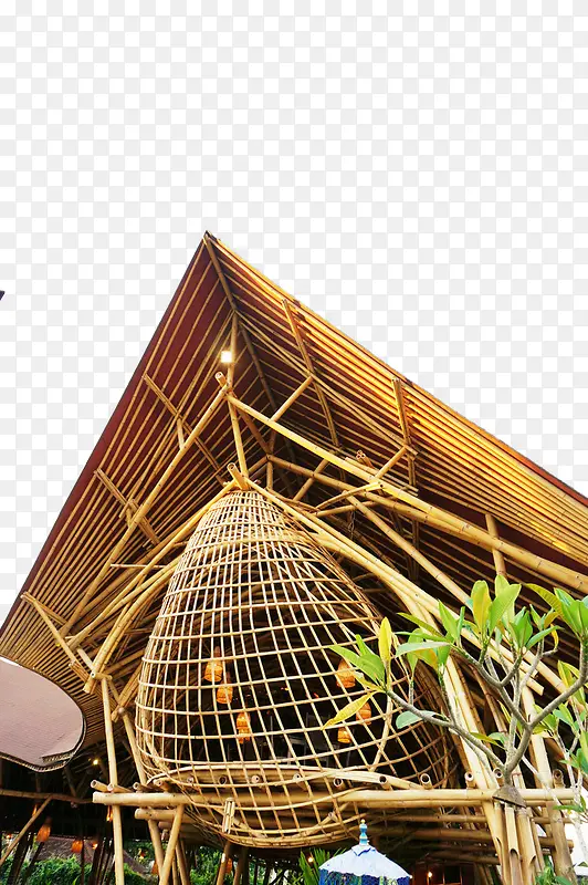 巴厘岛特色竹制房屋