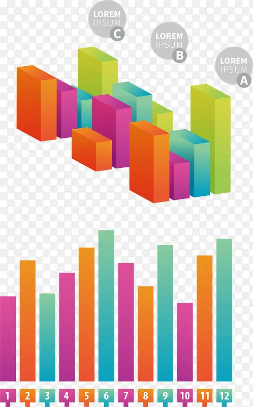 矢量手绘柱状图PNG图片素材下载_图片编号8401060-PNG素材网