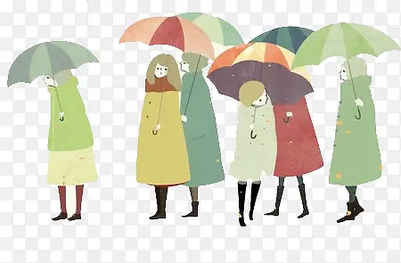 少女和雨伞