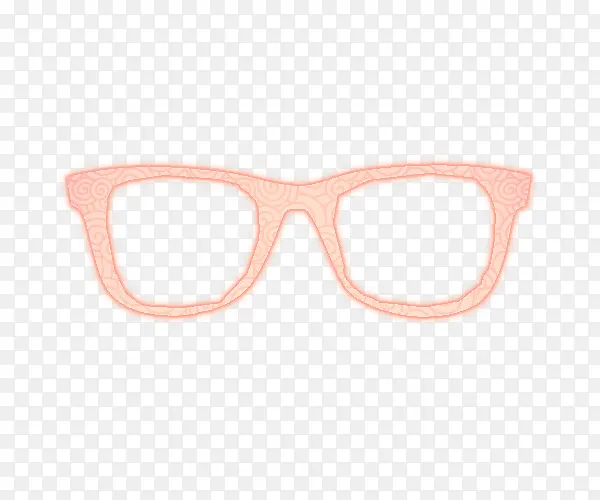 粉色眼镜镜框设计