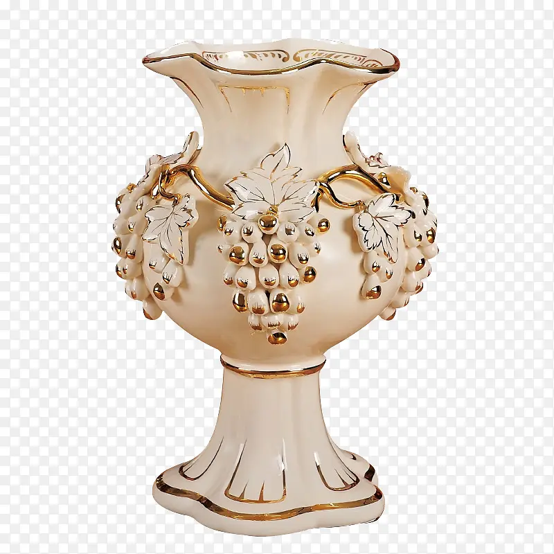 象牙瓷花瓶摆件