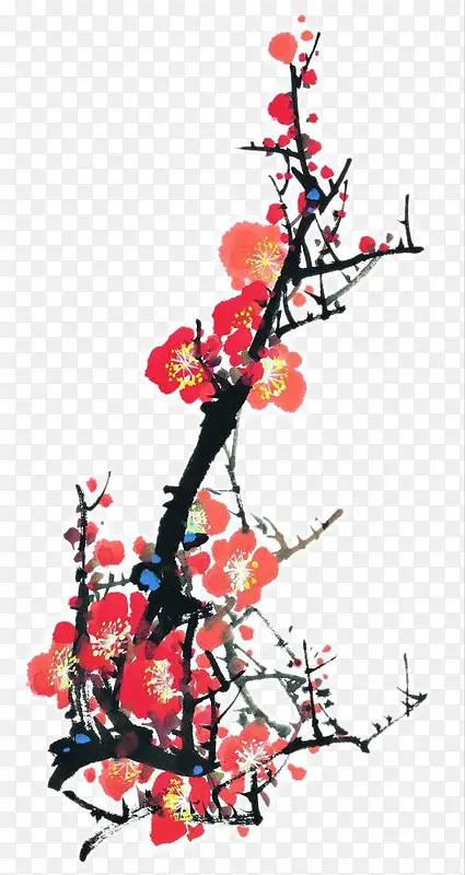 彩墨梅花