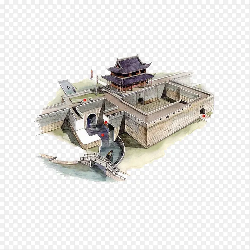 中国建筑水墨画PNG图片素材下载_图片编号8409250-PNG素材网