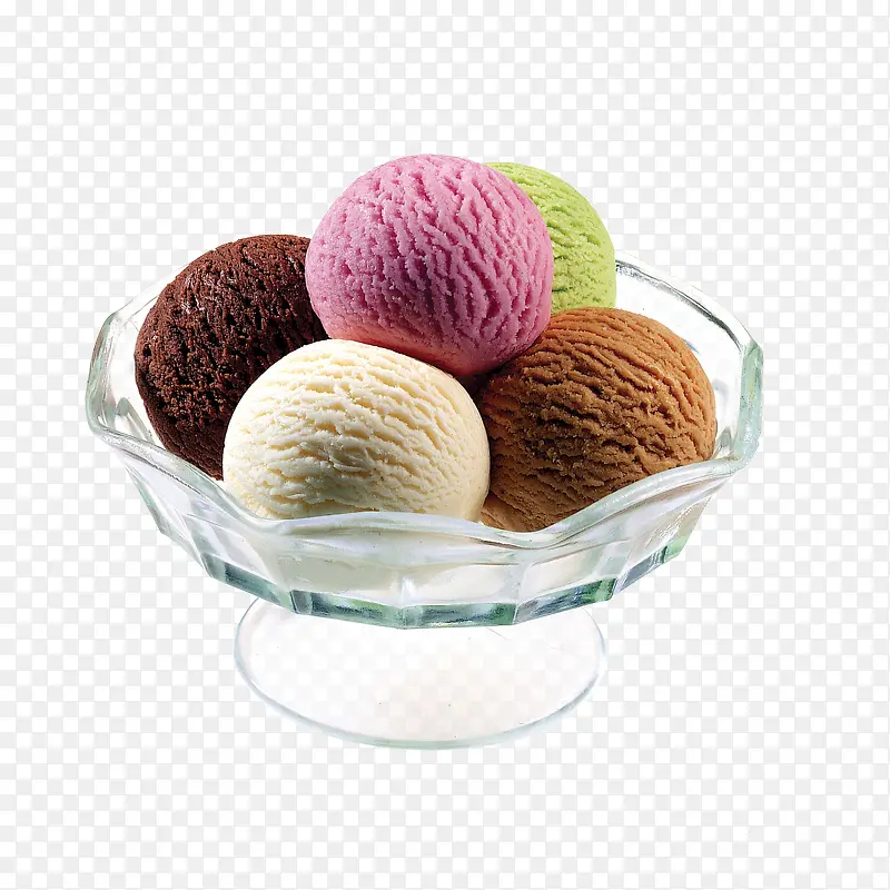 碗中冰淇淋球
