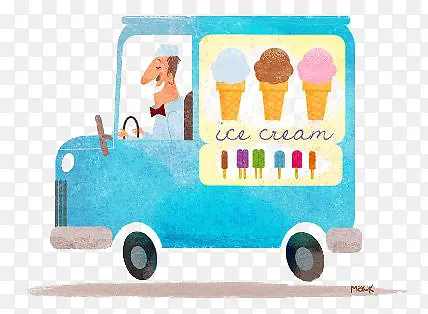 冰淇淋贩卖车