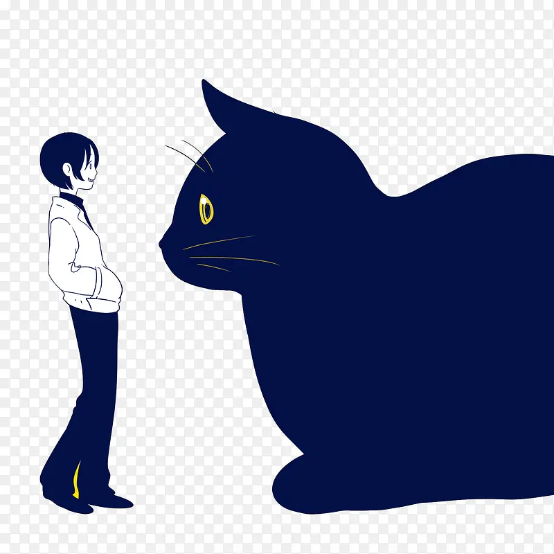 大黑猫与男孩
