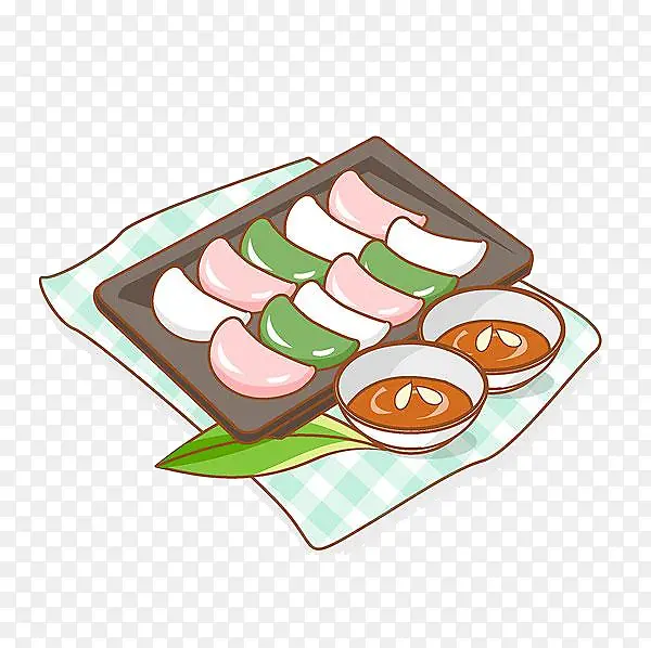 手绘饺子