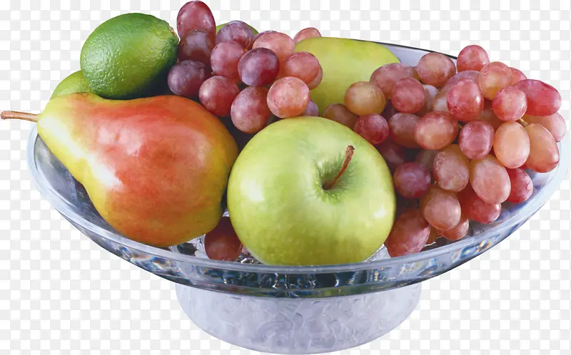 一碗葡萄苹果水果