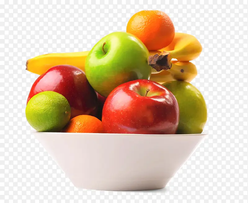 一碗水果红苹果香蕉