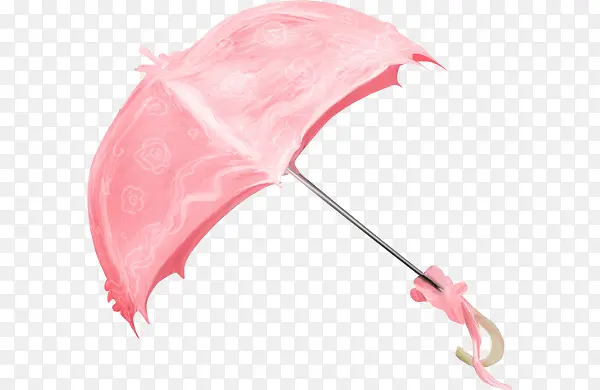 粉红色雨伞