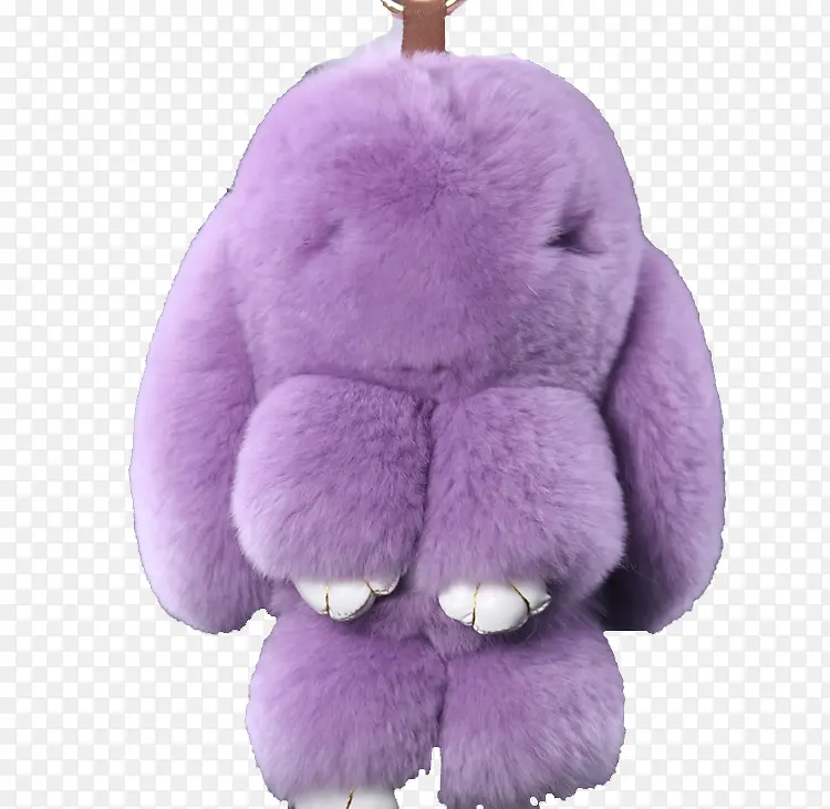 紫色垂耳兔公仔