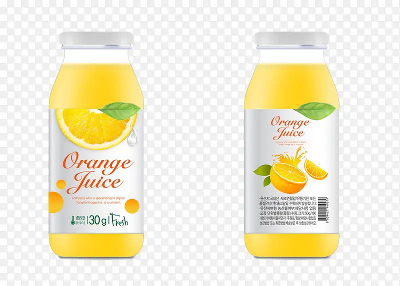 橙汁果汁包装瓶子