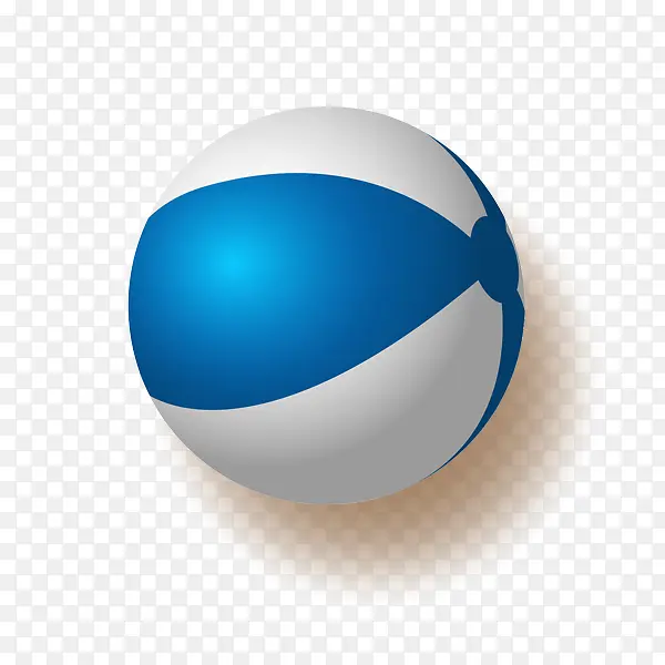 蓝色沙滩皮球