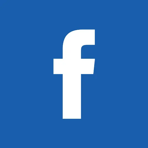 蓝色的facebook标志图标