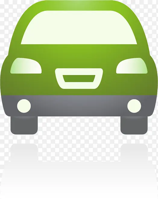 绿色小汽车