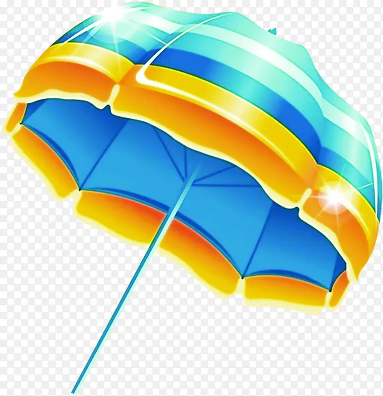 彩色大沙滩伞