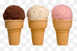 可爱甜筒冰淇淋夏天