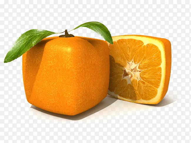 正方形的橙子元素