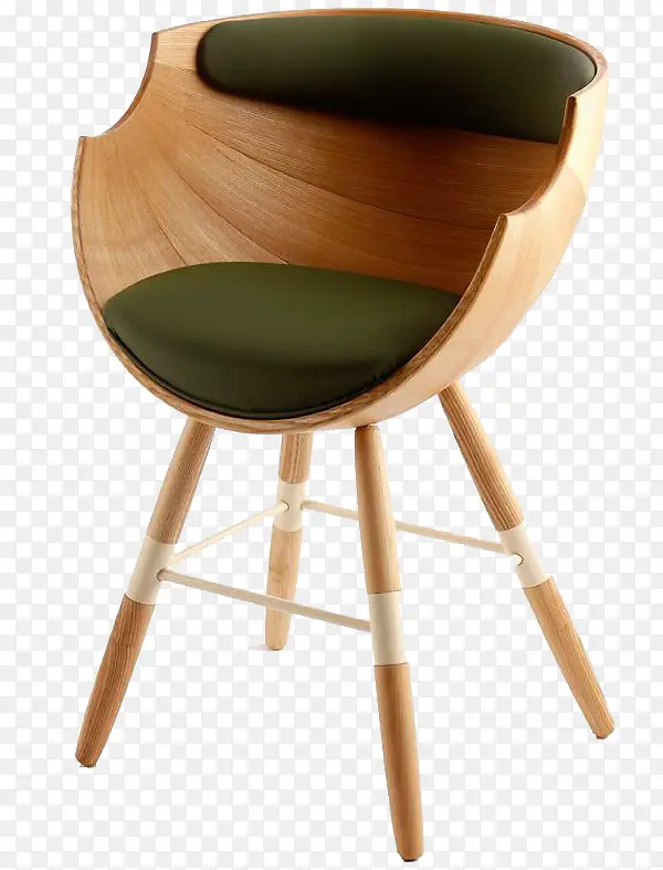 碗形墨绿椅子
