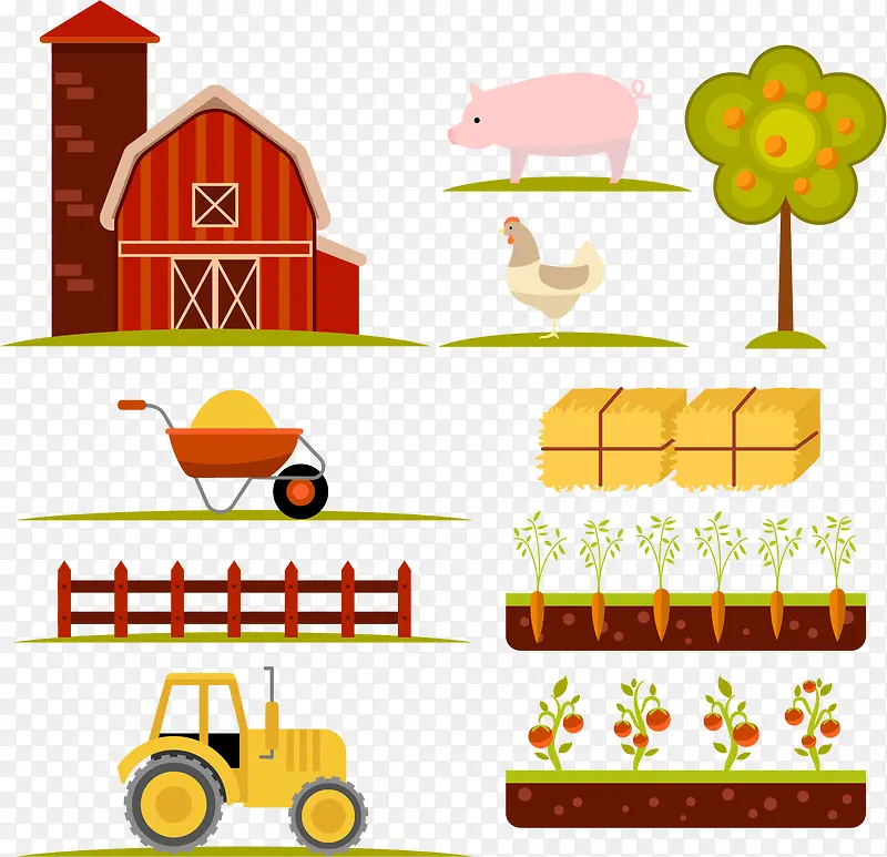 矢量农业生产标志