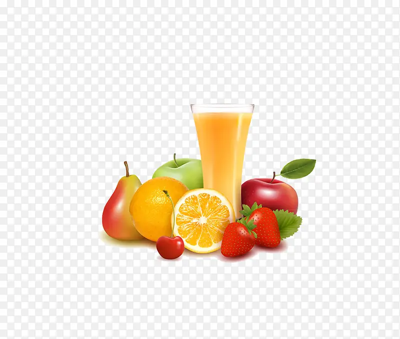 水果与橙汁