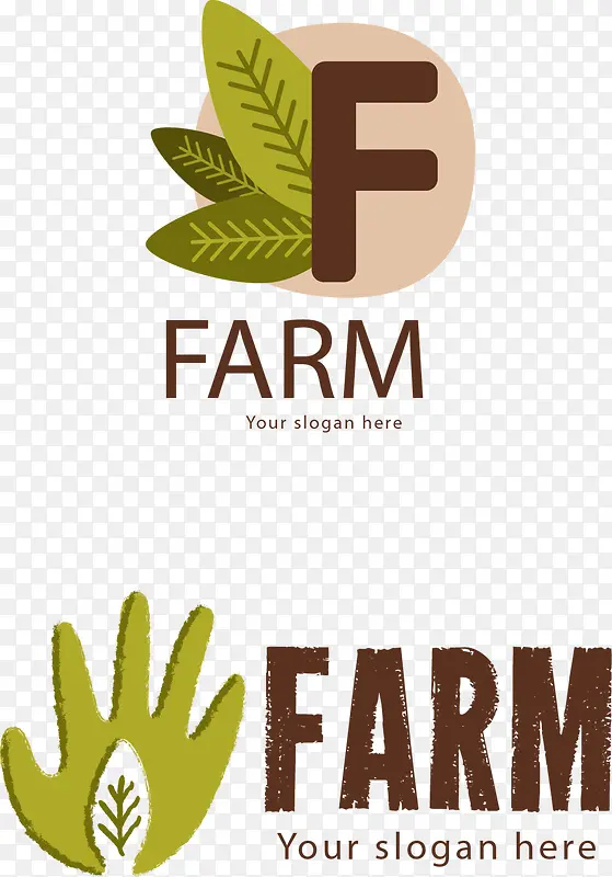 矢量生态农场标志