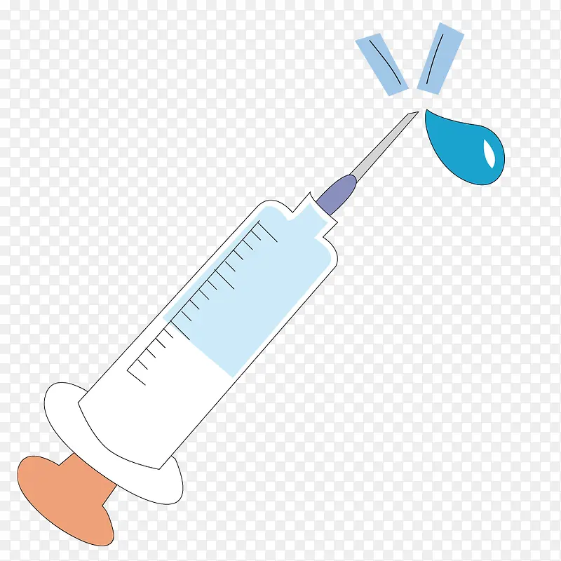 矢量医院打针针筒