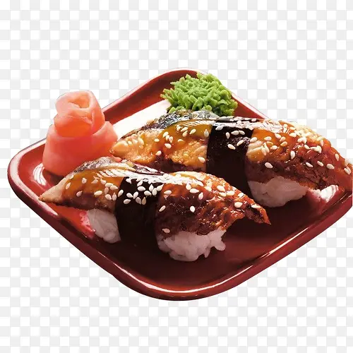 三文鱼鳗鱼寿司餐饮食品