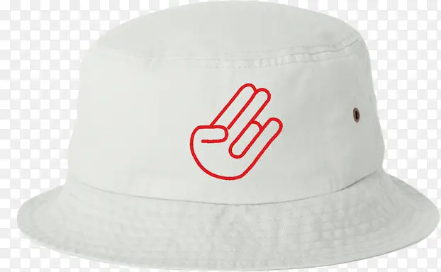 蒸汽波风格白色帽子